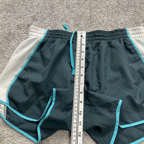 Nike Dri-Fit Active Shorts Women Medium Blue Elastic Waist Athletic Running 30x4 - Picture 7 of 14